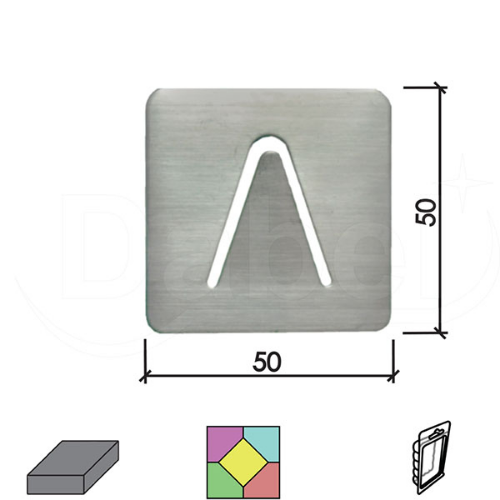 Picture of Dabel vešalica samolepljiva v61 inox 50x50 mm dbp1