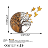 Picture of Zidna dekoracija drvo i ptice 92x71cm