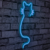 Picture of Zidna dekoracija LED mačka 22x48x2cm plava