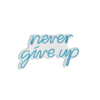 Picture of Zidna dekoracija LED never give up 39,5x23x2cm