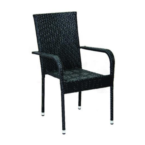 Picture of Baštenska stolica Bay DxŠxV: 65x56x94 cm, ratan, crna