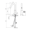 Picture of Rosan S4 slavina za lavabo 430201