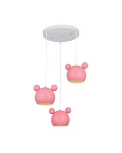 Mickey luster 3xe27 pink