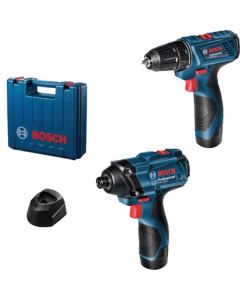 Bosch set aku alata bušilica šrafilica GSR 120 - Li + udarni odvrtač GDR 120 - LI + GAL 12V - 20 2X2Ah 12V