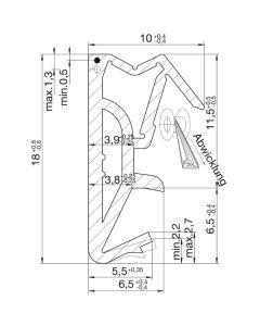 Dihtung guma centralna TPS SP 125 SW crna metar