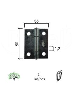 Dabel šarka brodska za vrata SP9003 ZnB 50x35x1,2mm (2kom) DP1