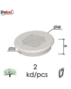 Dabel ventilacioni čep vc1 siva fi35/fi48x8 mm (2kom) 