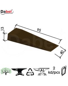 Dabel kajla za vrata KA3 Braon 95x40x13mm (2kom) DBP1