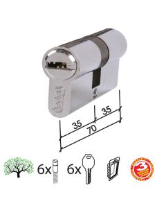 Dabel cilindar kodirani CL2040 Hr 70mm(35-35) 6kod DBP1