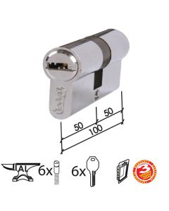 Dabel cilindar kodirani CL2040 Hr x100mm(50-50) 6kod DBP1