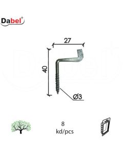 Dabel rajber R1 ZnB 3,0x40x27mm (8kom) XPD