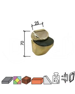 Dabel nosač za stak pol mini ms 4-22 mm (2kom) 20kg 