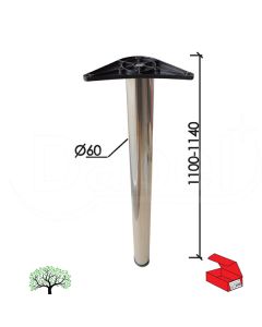 Dabel noga za sto no11 b-ni fi60xh1100 mm (129-s)