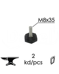 Dabel nivelacijska stopica NS02 Crna M8x35mm (2kom) DP1