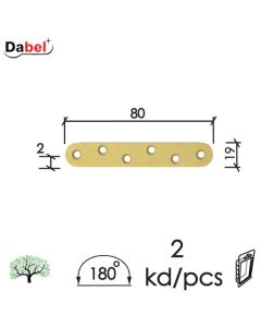 Dabel vezač ravni vez10 znž 80x19x2,0 mm (2kom) dsp