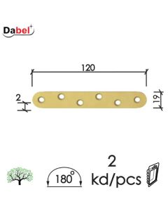 Dabel vezač ravni vez10 znž x120x19x2,0 mm (2kom) dsp