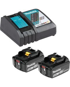 Set br8 makita bat.sa punj.bl1850bx2+dc18r 18v5ah