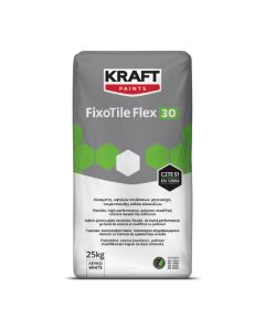 Kraft FixoTile Flex 30 lepak za pločice, beli, 25 kg