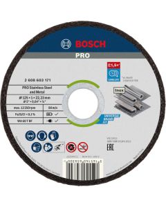 Bosch rezna ravna ploča za inox std 125x1mm 10/1