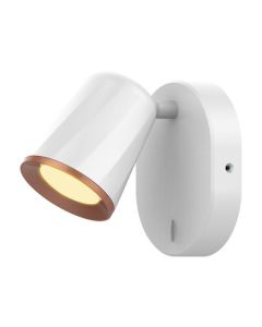 Solange zidni LED spot 1x6W, beli