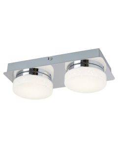 Hilary kupatilska svetiljka IP44 hrom LED 2x5W, bela