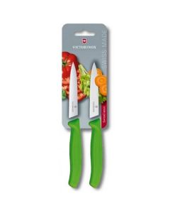 Victorinox kuhinjski nož reckasti i ravni, zeleni, 2/1