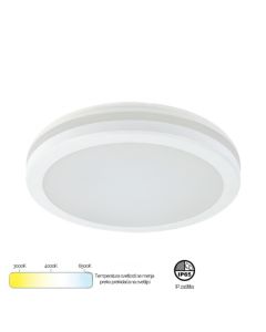 Led plafonjera x09-300-24w 3000-6500k ip65 bela