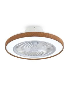 LED plafonski ventilator sa svetlom 60W, drvo