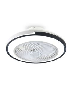 LED plafonski ventilator sa svetlom 60W, crni