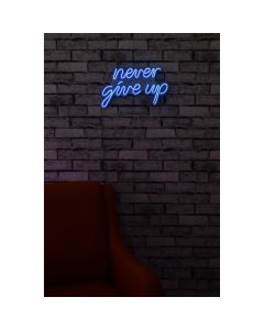 Zidna dekoracija LED never give up 39,5x23x2cm