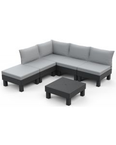 Baštenski set cantara elements 5 seater grafit