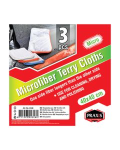 Praxis mikrofiber krpa bela, 3 komada