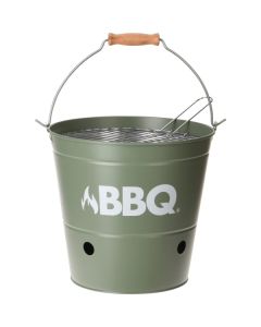 BBQ kofa 26,5x25cm, mat zelena